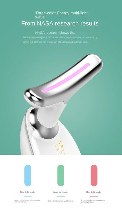 LED Photon Neck And Face Massager